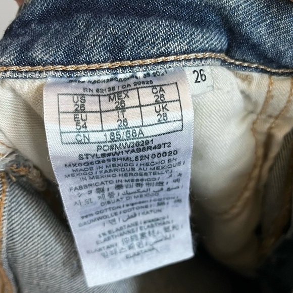 Guess Cropped Slim Straight Jeans Size 26 - Picture 8 of 11
